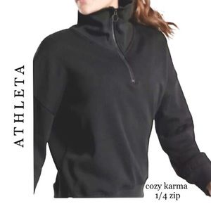 ATHLETA Cozy Karma 1/4 zip